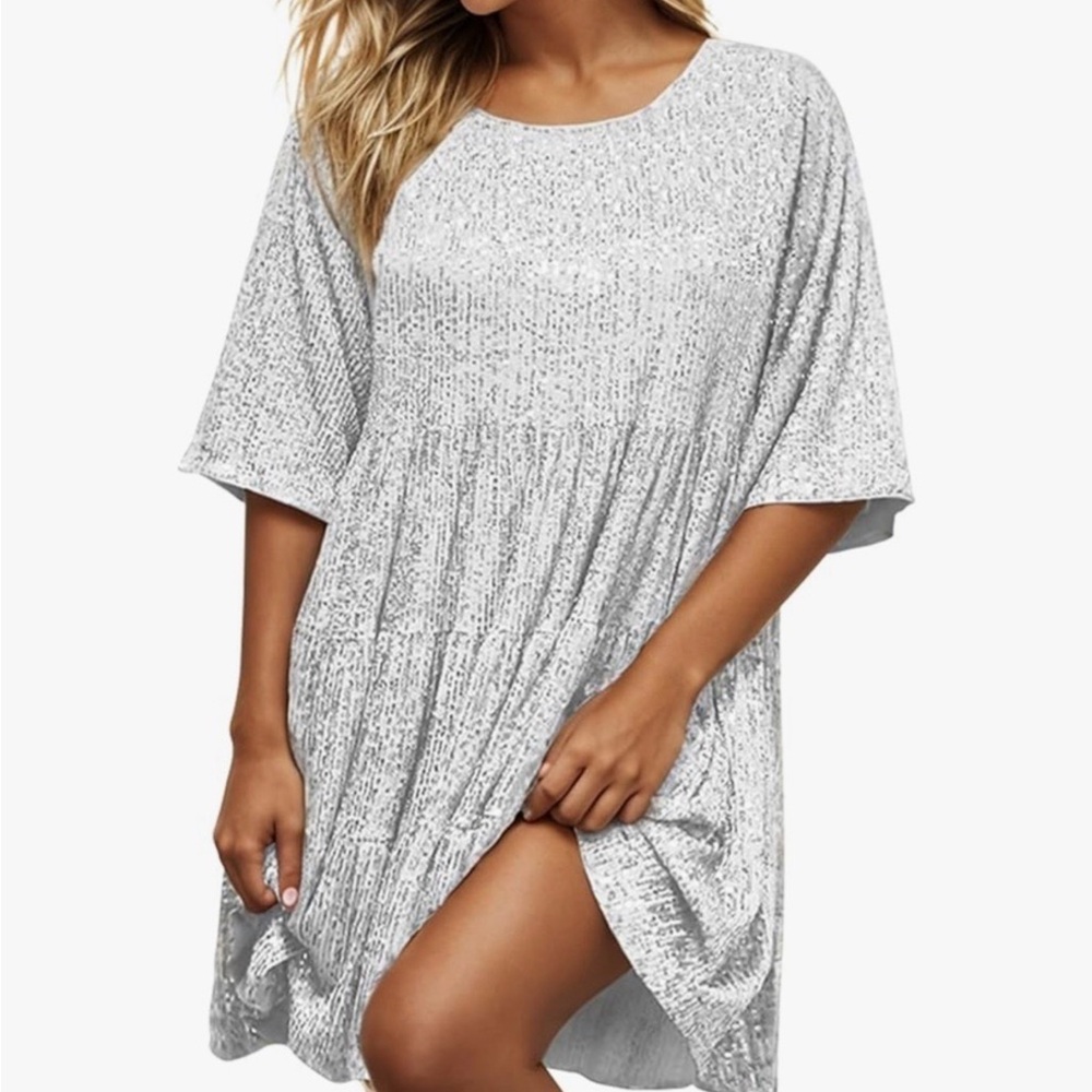 Women's Gray Swim Cover-Up